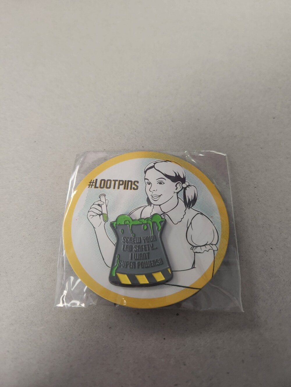 Loot Pin "Screw Your Lab Safety"